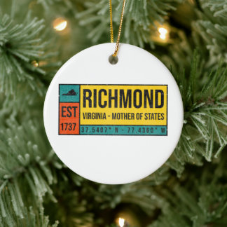 Richmond Virginia Mutter aller Staat Souvenir Keramik Ornament
