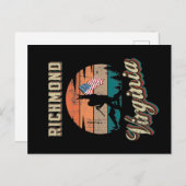 Richmond Virginia Postkarte (Vorne/Hinten)