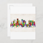 Richmond Virginia Skyline Einladungspostkarte (Vorne/Hinten)