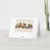 Richmond Virginia Skyline Feiertagskarte (Rückseite)