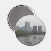 Richmond Virginia Skyline Magnet (Vorderseite/Rückseite)