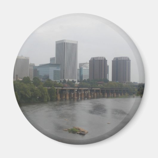Richmond Virginia Skyline Magnet (Vorne)