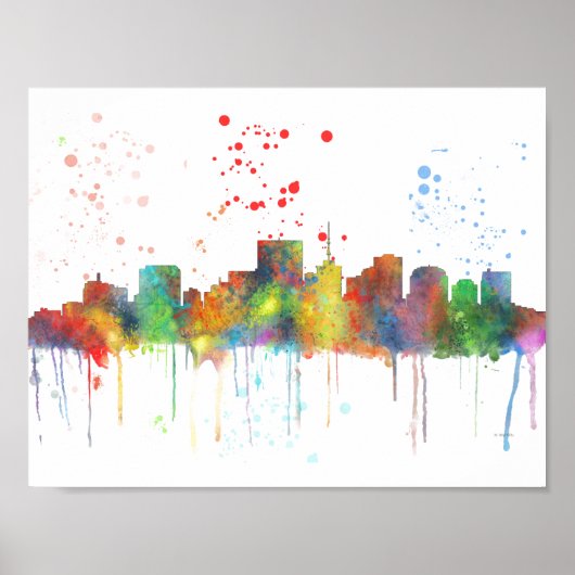 RICHMOND VIRGINIA SKYLINE POSTER (Vorne)