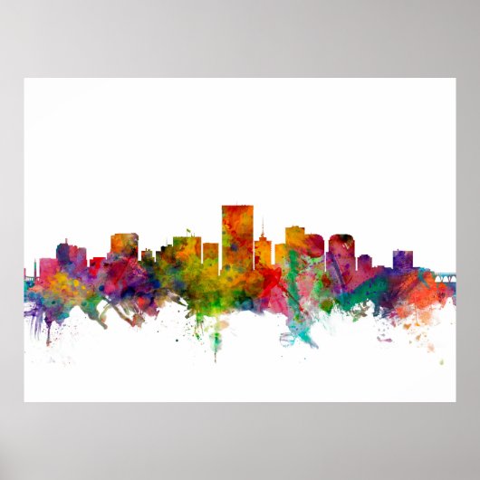 Richmond Virginia Skyline Poster (Vorne)