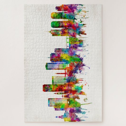 Richmond Virginia Skyline Puzzle (Vertikal)