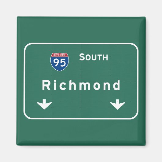 Richmond Virginia va Interstate Highway Freeway : Magnet (Vorne)