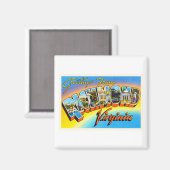 Richmond Virginia VA Old Vintage Travel Postcard- Magnet (Vorderseite/Rückseite)