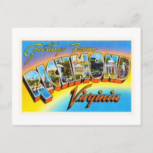 Richmond Virginia VA Old Vintage Travel Postcard- Postkarte
