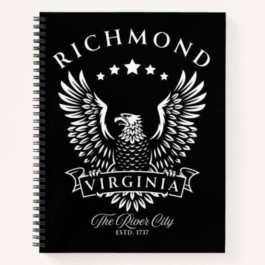 Richmond Virginia Vintag Eagle Notizblock (Vorderseite)