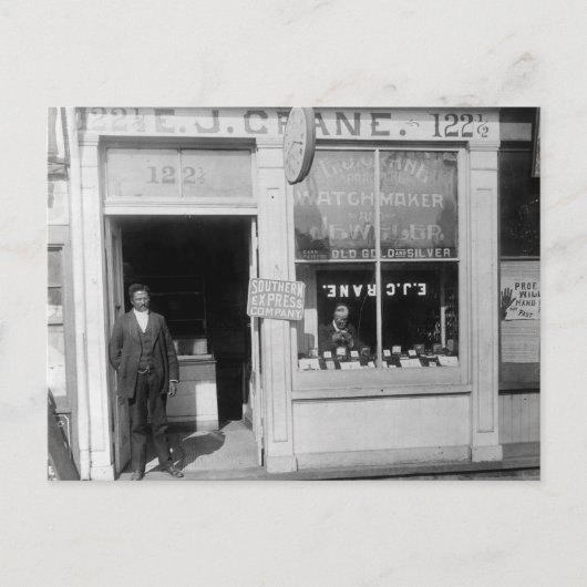 Richmond Watchmaker: 1899 Postkarte (Vorderseite)