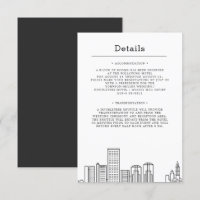 Richmond Wedding | Gast Details Einladung