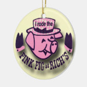 Rich's Pink Pig, Pink Pig, Pink Pig Keramik Ornament (Links)