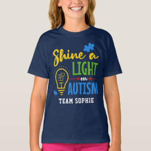 Richte den Blick auf Autismus Personalisiertes Tea T-Shirt