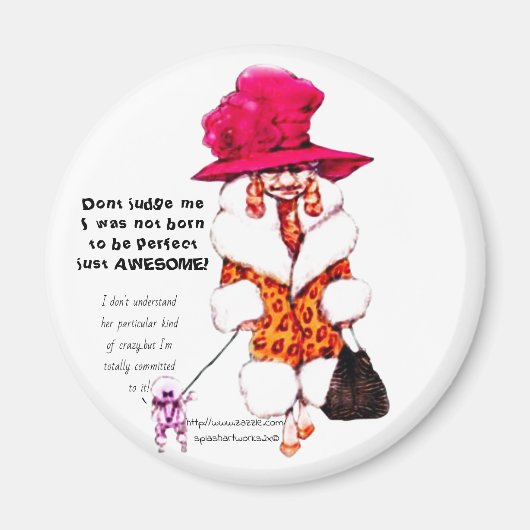 "Richte mich nicht" Magnet (Vorne)
