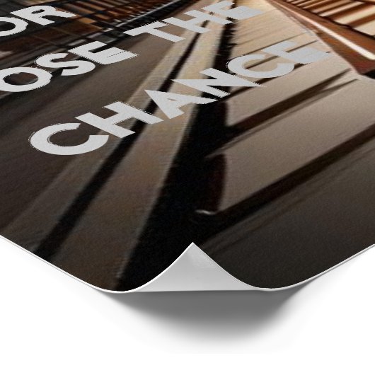 Richten Sie das Risiko ein oder bereuen Sie das ve Poster (Ecke)