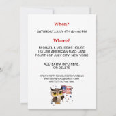 Richten Sie den benutzerdefinierten Flags aus Einladung (Rückseite)