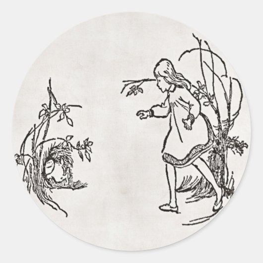 Richten Sie den Kaninchenhalter ab Runder Aufkleber (Vorderseite)