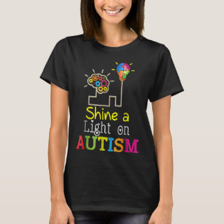 Richten Sie ein Licht auf Autismus Puzzle-Glühbirn T-Shirt