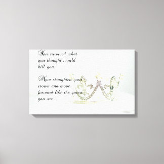 Richten Sie Ihre Krone Leinwanddruck