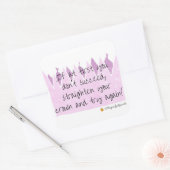 Richten Sie Ihre Kronenaufkleber aus Quadratischer Aufkleber (Umschlag)