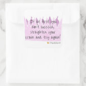 Richten Sie Ihre Kronenaufkleber aus Quadratischer Aufkleber (Tasche)