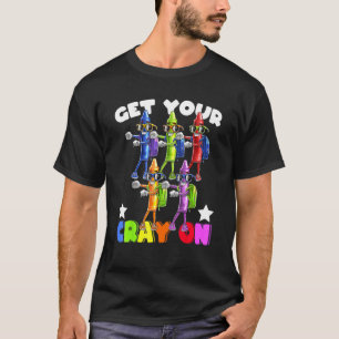 Richten Sie Ihren Cray auf flossende Kreuze zurück T-Shirt