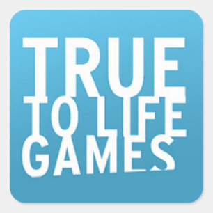 Richten Sie - - Leben Spiel-Logo aus Quadratischer Aufkleber
