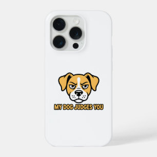 Richtendes Hundegesicht Lustiger Sarkastischer Spr iPhone 15 Pro Hülle