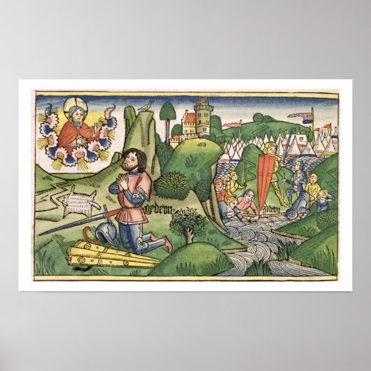 Richter 6 36 Gideon legt die Fleece aus dem " Poster (Vorne)