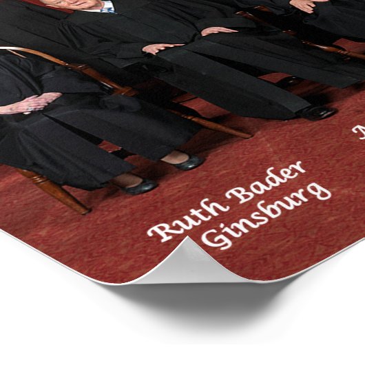 Richter am Obersten Gerichtshof der Vereinten Staa Poster (Ecke)