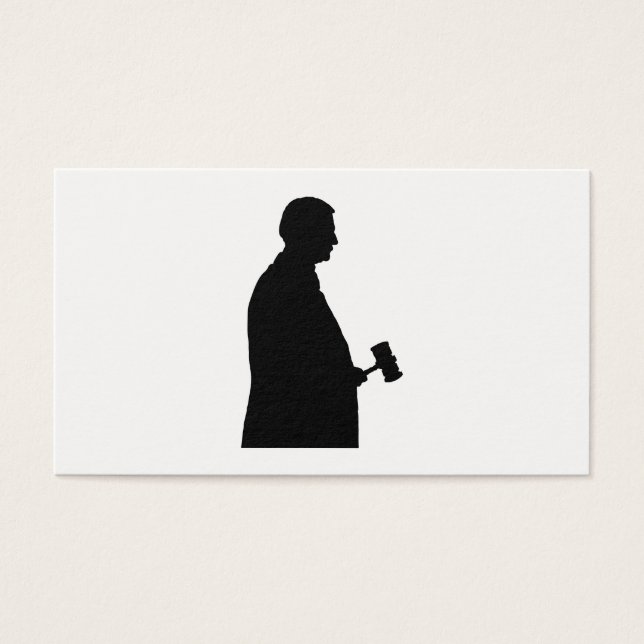 Richter an der Gavel-Silhouette (Vorderseite)