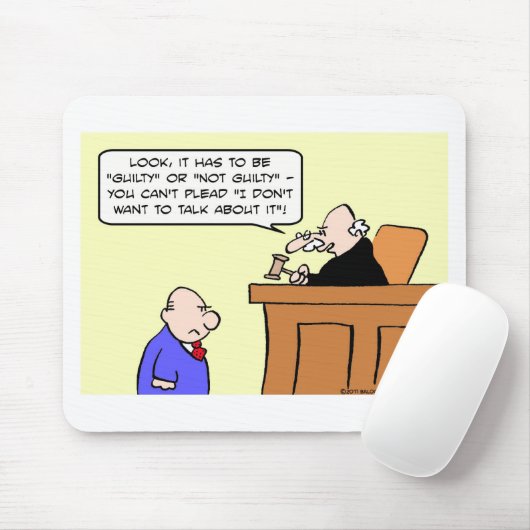 Richter bekennen sich wollen nicht sprechen über mousepad (Mit Mouse)