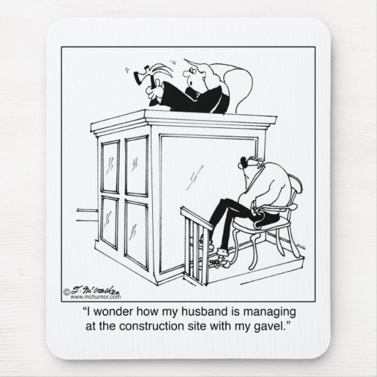 Richter benutzt einen Hammer, nicht einen Hammer Mousepad (Vorne)