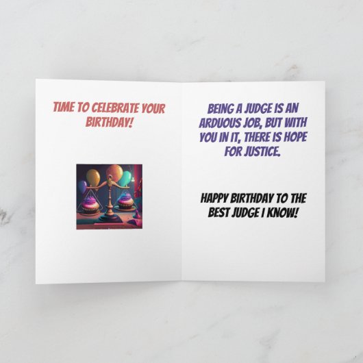 Richter Birthday Karte (Innenseite)