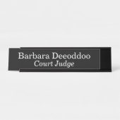 Richter Black Schreibtischnamensplakette (Vorderseite )