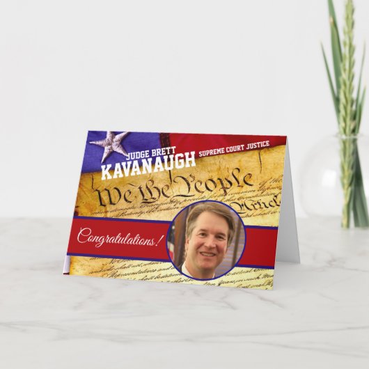 Richter Brett Kavanaugh US Oberster Gerichtshof Karte (Vorderseite)