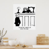 Richter Cartoon 4588 Poster (Küche)