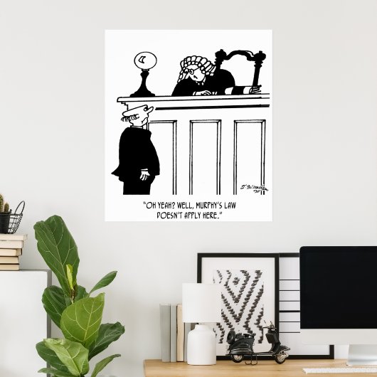 Richter Cartoon 4588 Poster (Heimbüro)