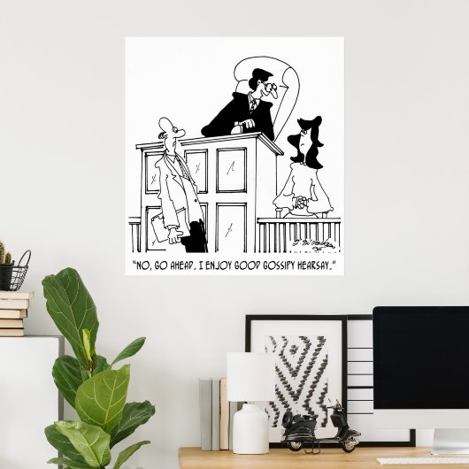 Richter Cartoon 5321 Poster (Heimbüro)