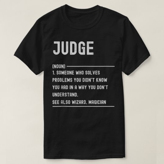Richter definiert "Funny Job Title" T-Shirt (Design vorne)