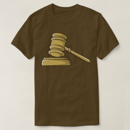 Richter des Gerichts Gavel - Anwalt T-Shirt (Design vorne)