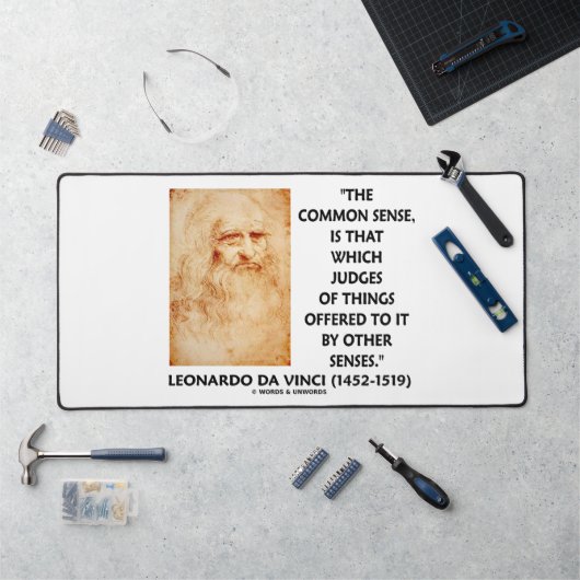 Richter des gesunden Menschenverstandes Leonardo d Schreibtischunterlage (Arbeitsplatz)