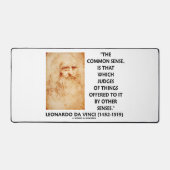 Richter des gesunden Menschenverstandes Leonardo d Schreibtischunterlage (Vorderseite)