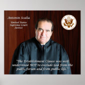 Richter des Obersten Gerichtshofs Antonin Scalia Poster (Vorne)