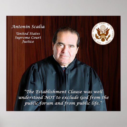 Richter des Obersten Gerichtshofs Antonin Scalia Poster (Vorne)