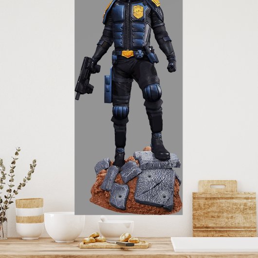 Richter Dreid Comic Charcter Held Poster (Küche)