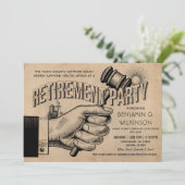 Richter Einladung zur Einstellung - Party Vintag R (Stehend Vorderseite)