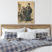 Richter, Frau und Kind Leinwanddruck (Insitu (Schlafzimmer))
