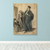 Richter, Frau und Kind Leinwanddruck (Insitu (Holzboden))