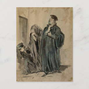 Richter, Frau und Kind Postkarte